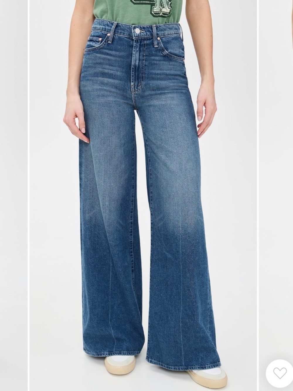 New Mother Undercover Sneak Wide Leg Jeans - 25